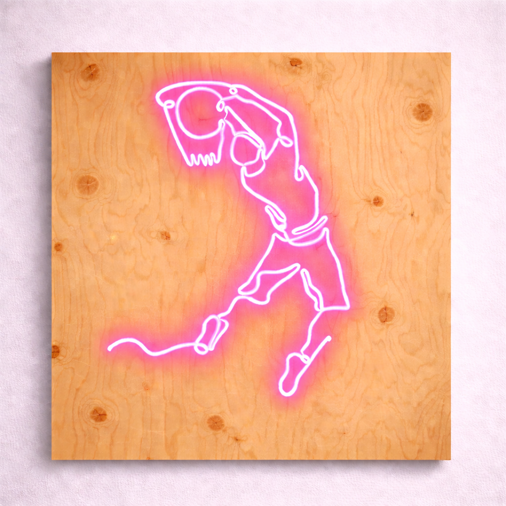 Jumpman Basketball Logo | Custom Neon Sign