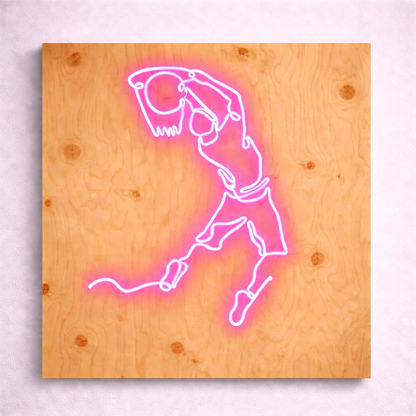 Jumpman Basketball Logo | Custom Neon Sign