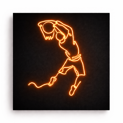 Jumpman Basketball Logo | Custom Neon Sign