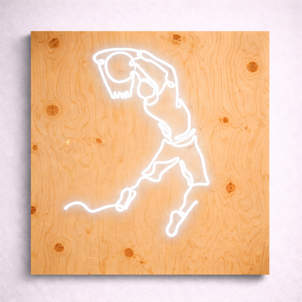 Jumpman Basketball Logo | Custom Neon Sign