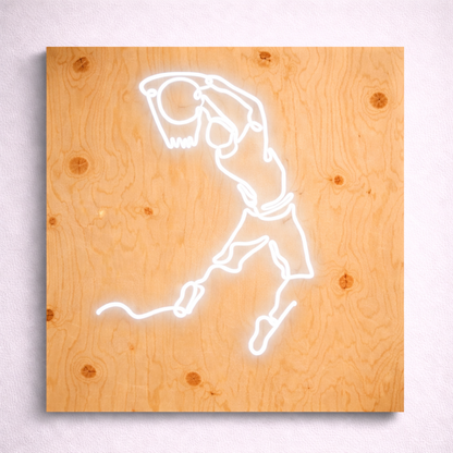 Jumpman Basketball Logo | Custom Neon Sign