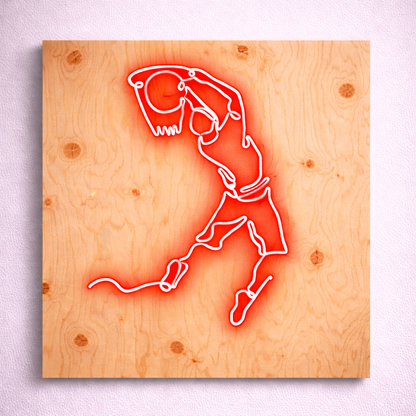 Jumpman Basketball Logo | Custom Neon Sign
