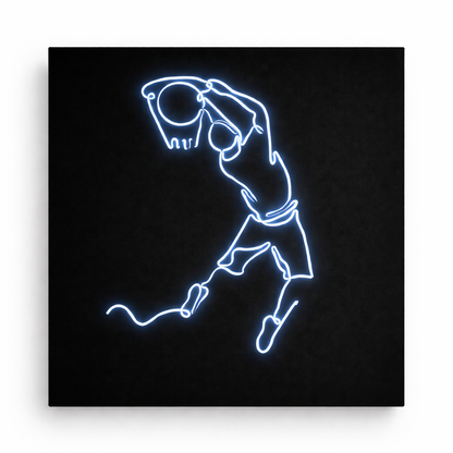 Jumpman Basketball Logo | Custom Neon Sign