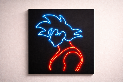 Anime-Style Energy Warrior | Custom Neon Sign