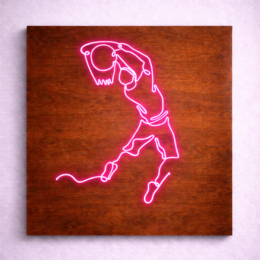 Jumpman Basketball Logo | Custom Neon Sign
