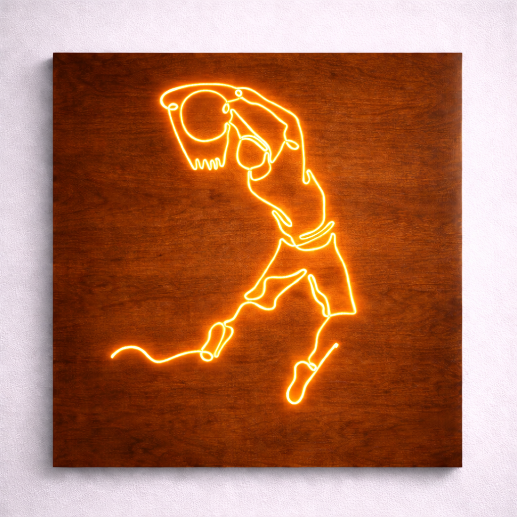 Jumpman Basketball Logo | Custom Neon Sign