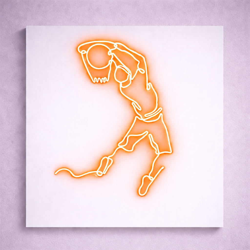 Jumpman Basketball Logo | Custom Neon Sign