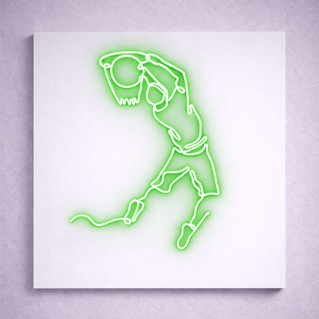 Jumpman Basketball Logo | Custom Neon Sign