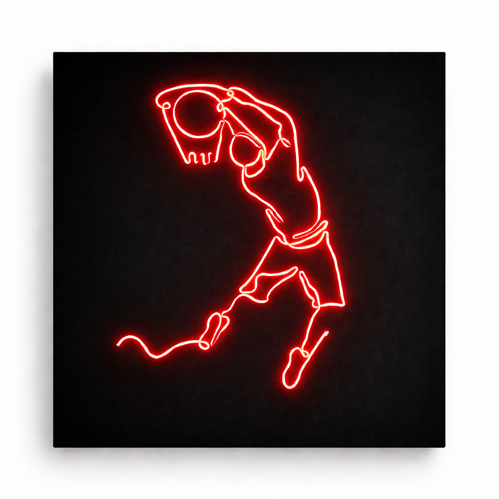 Jumpman Basketball Logo | Custom Neon Sign