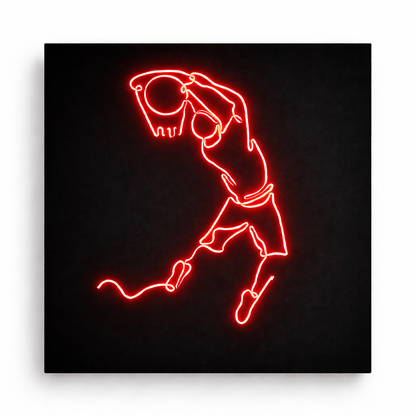 Jumpman Basketball Logo | Custom Neon Sign