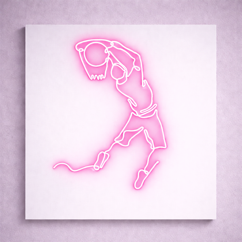 Jumpman Basketball Logo | Custom Neon Sign