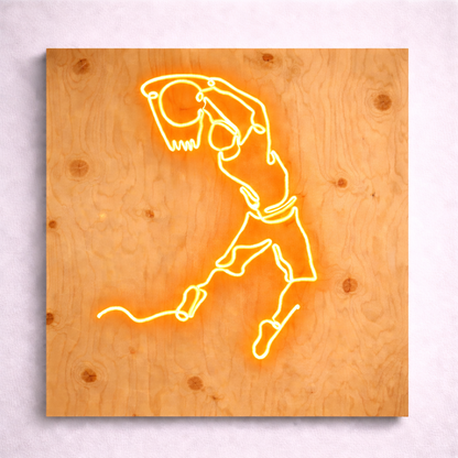 Jumpman Basketball Logo | Custom Neon Sign
