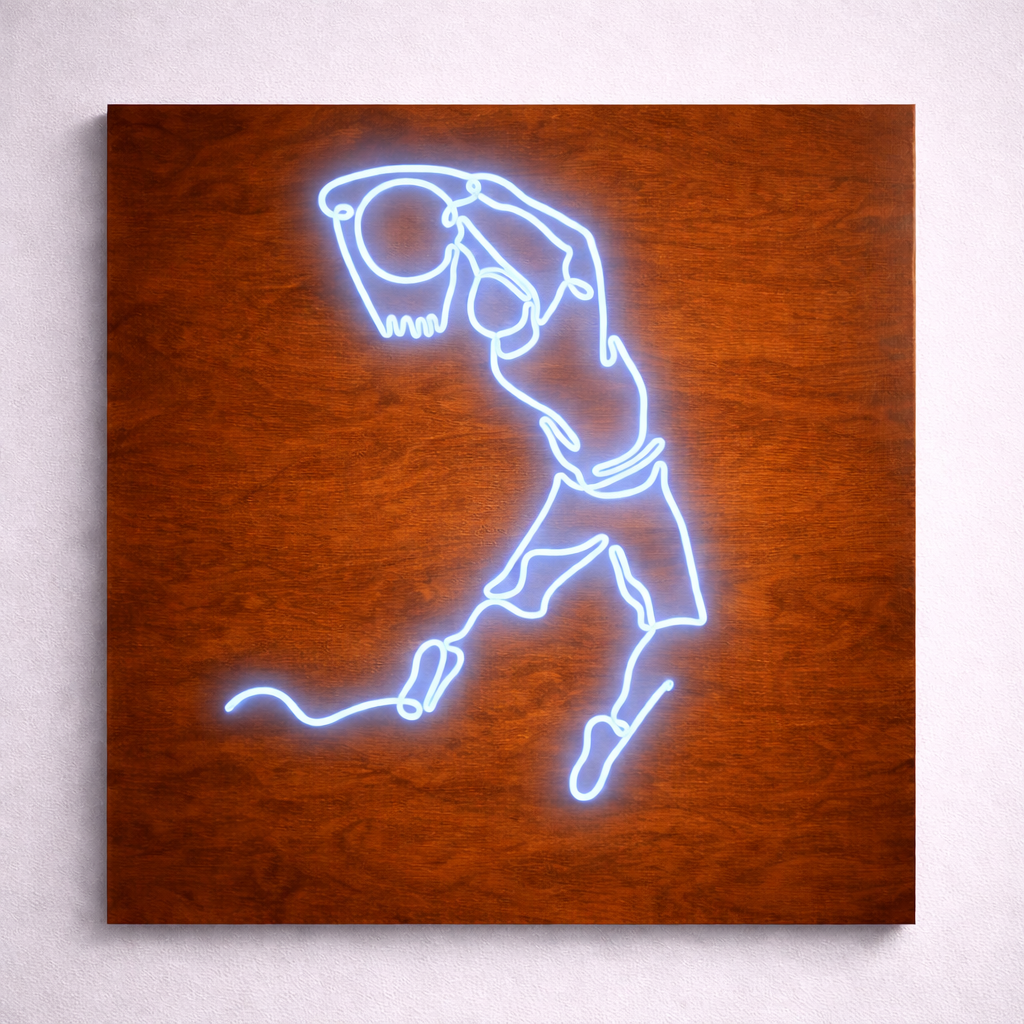 Jumpman Basketball Logo | Custom Neon Sign