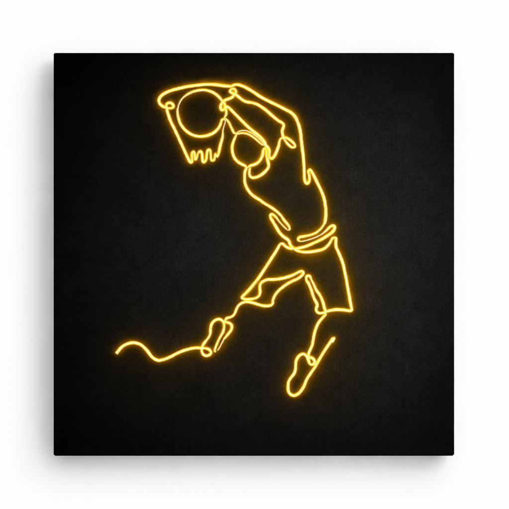Jumpman Basketball Logo | Custom Neon Sign