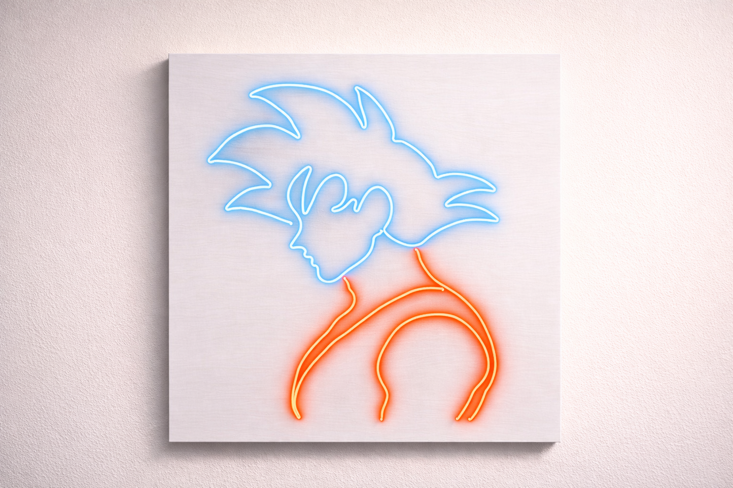 Anime-Style Energy Warrior | Custom Neon Sign