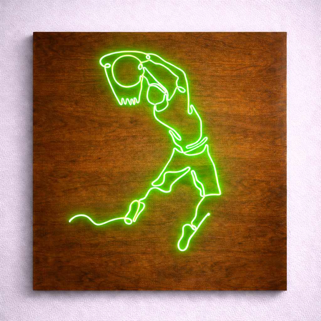 Jumpman Basketball Logo | Custom Neon Sign