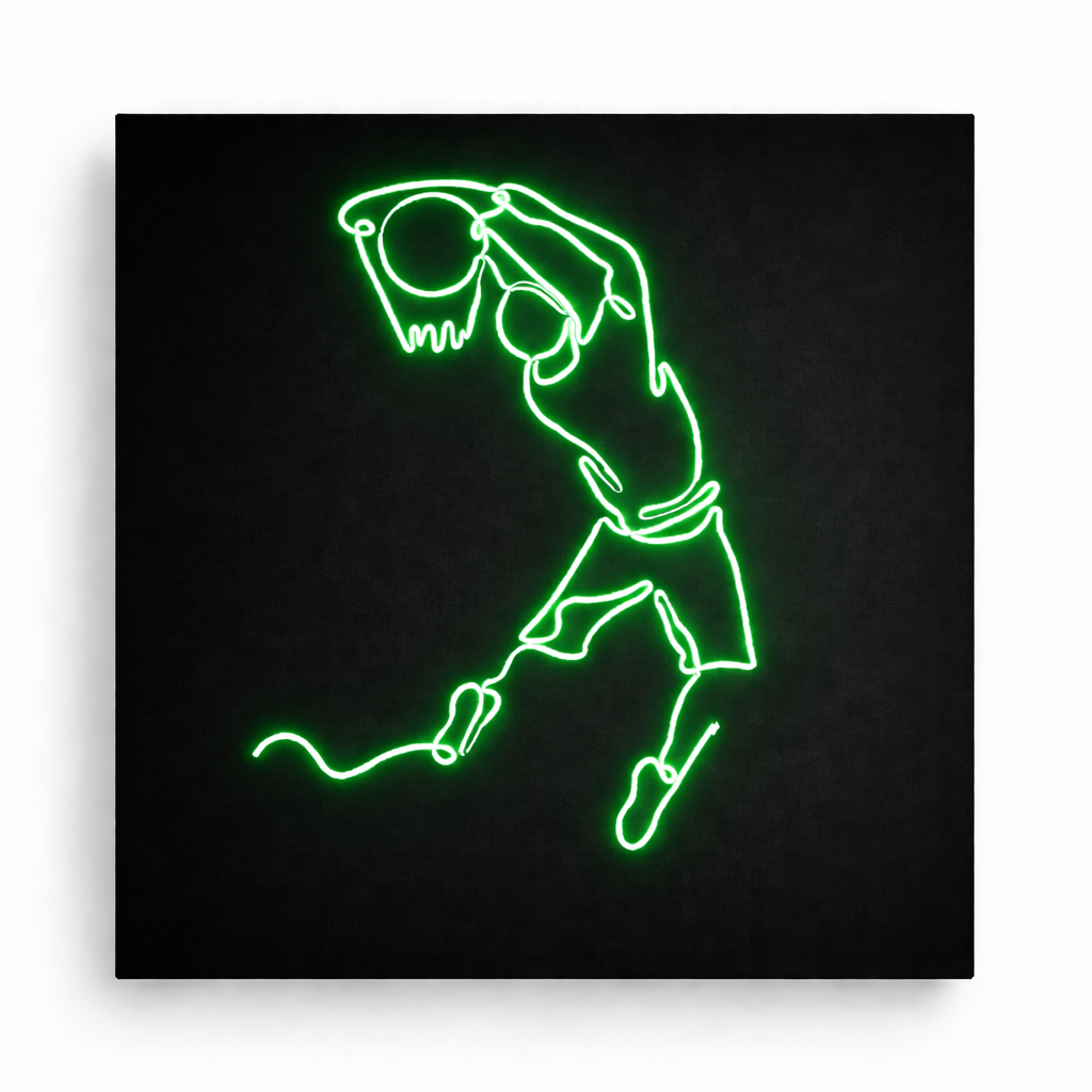 Jumpman Basketball Logo | Custom Neon Sign
