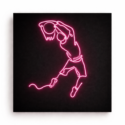 Jumpman Basketball Logo | Custom Neon Sign