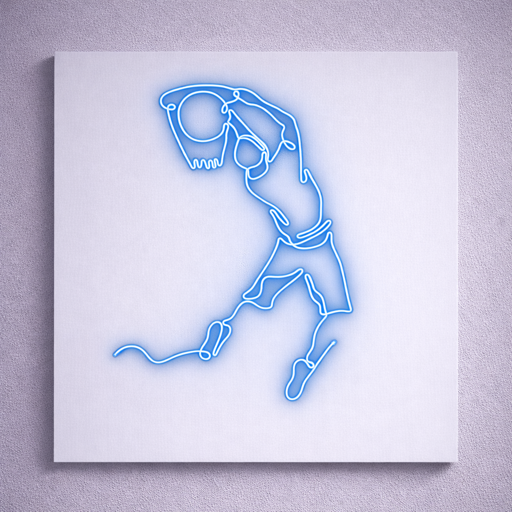 Jumpman Basketball Logo | Custom Neon Sign