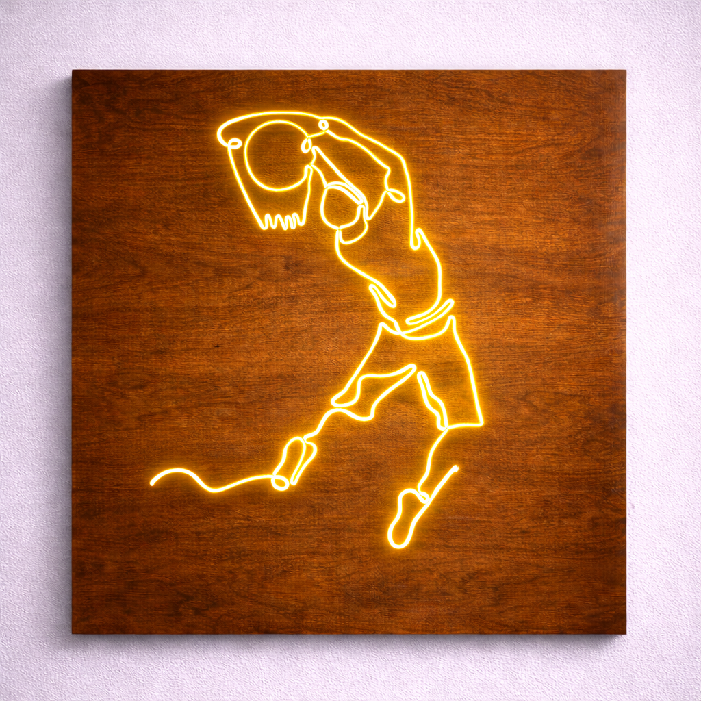 Jumpman Basketball Logo | Custom Neon Sign