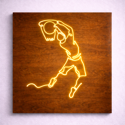 Jumpman Basketball Logo | Custom Neon Sign