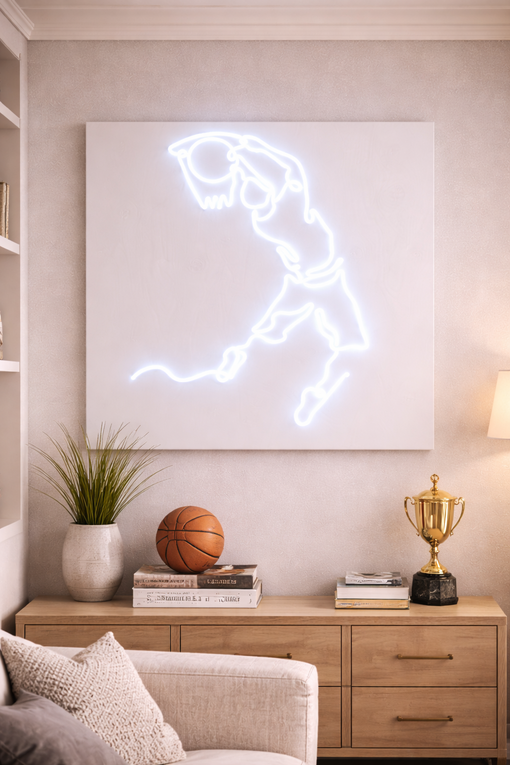 Jumpman Basketball Logo | Custom Neon Sign