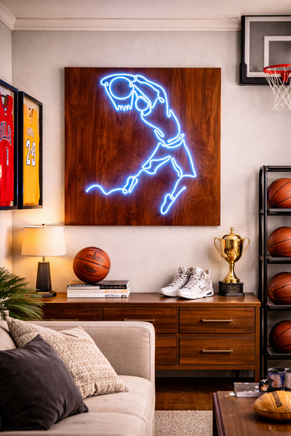 Jumpman Basketball Logo | Custom Neon Sign